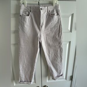 Loft Light Purple Cropped Pants